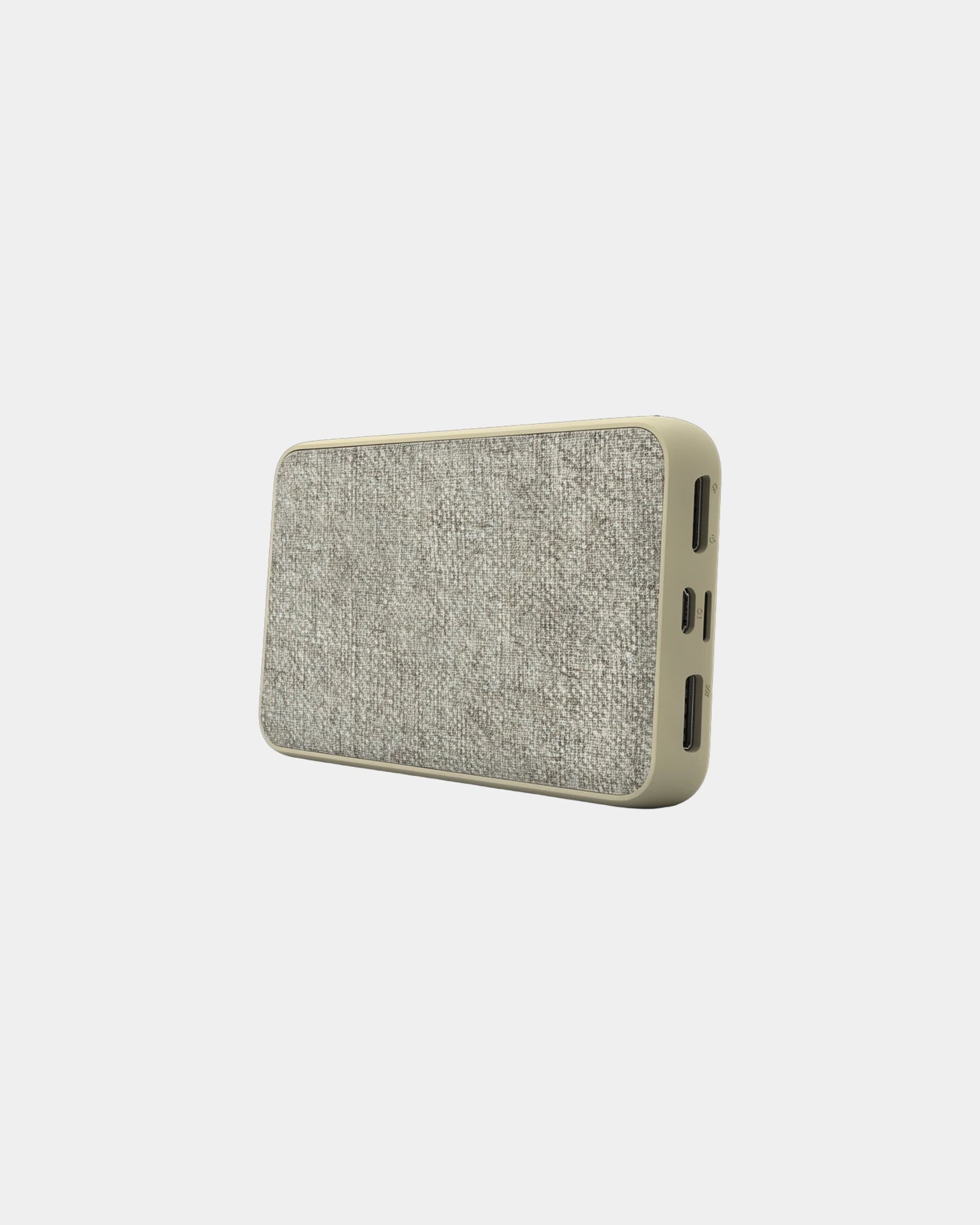 Custom RPET organic hemp 5000mAh power bank Bluetech - Beige
