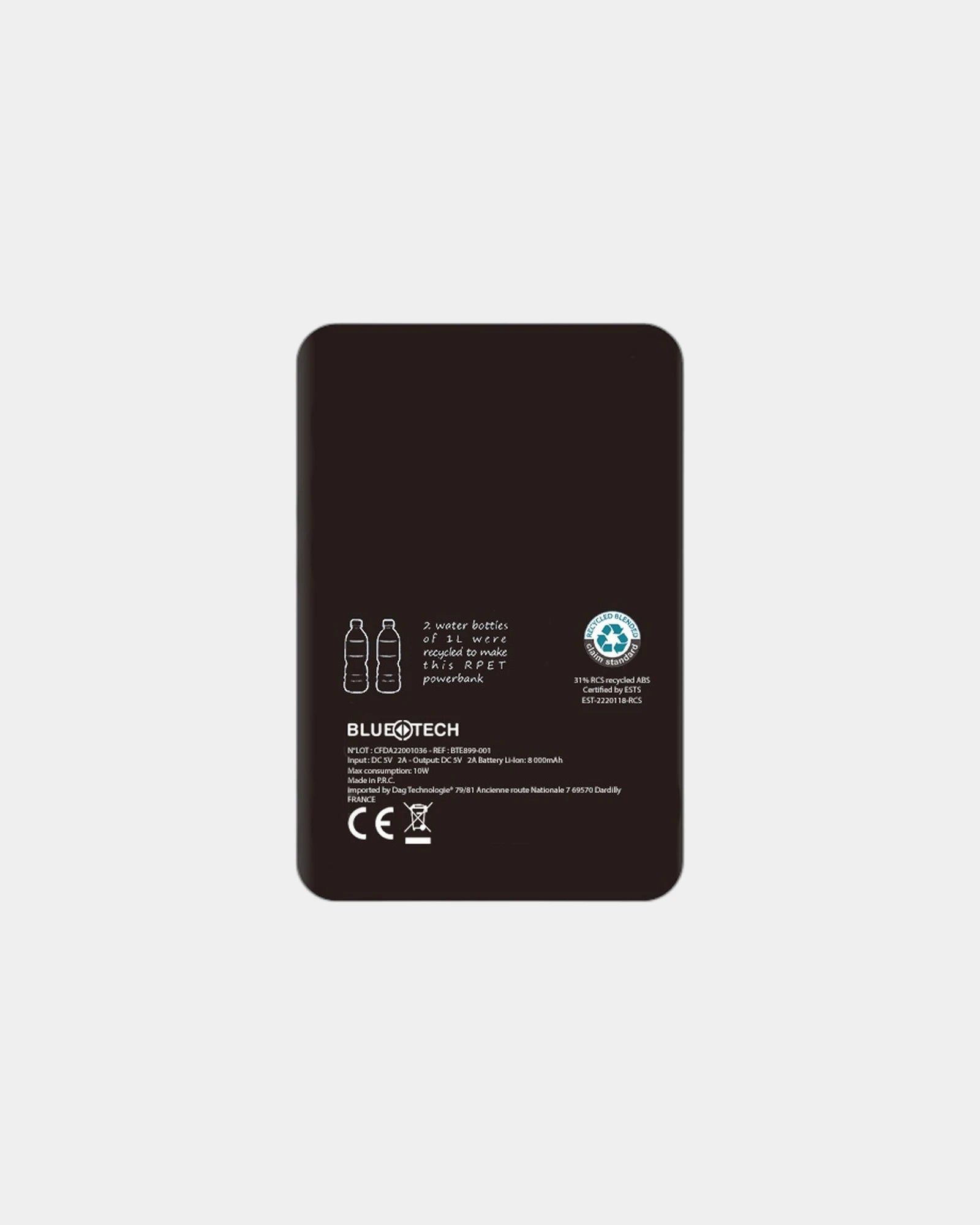 Custom RPET 5000mAh power bank Bluetech - 3