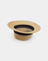 Customizable Golden Straw Panama Hat
