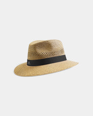 Customizable Golden Straw Panama Hat