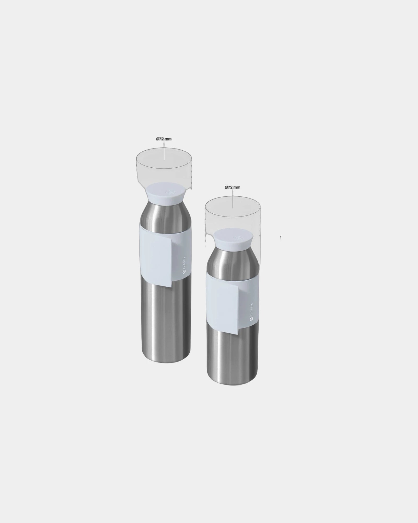 Custom stainless steel Closca Travel Bottle 450ml - 3