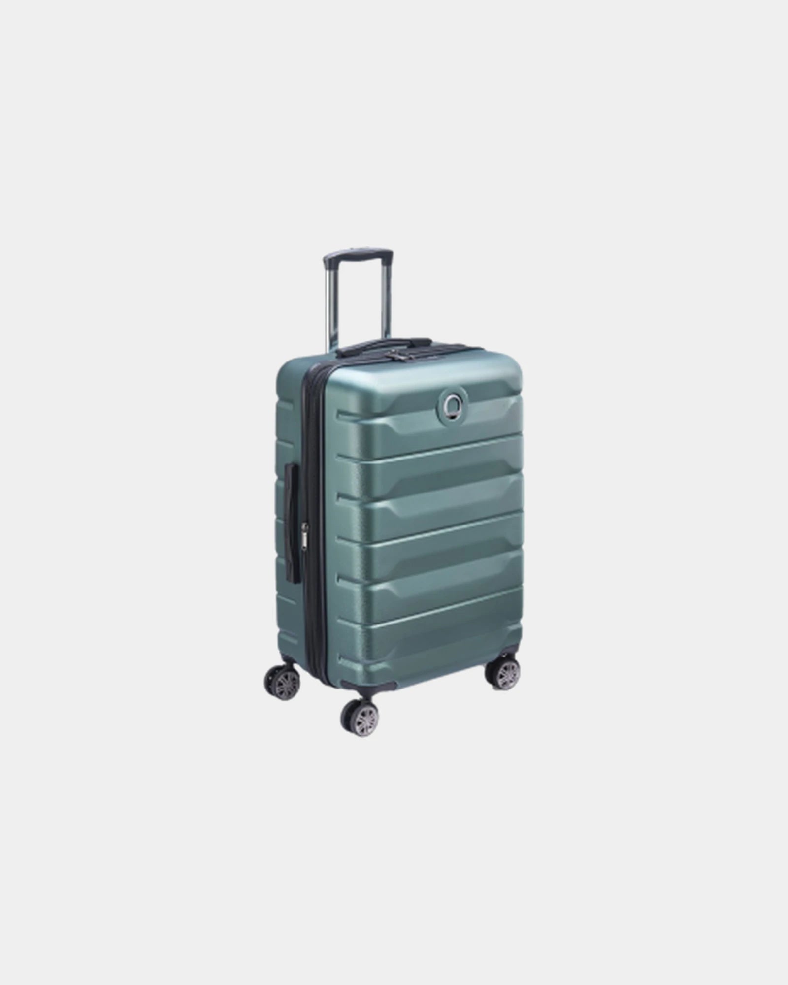 Custom expandable trolley suitcase Delsey AIR ARMOUR - Green