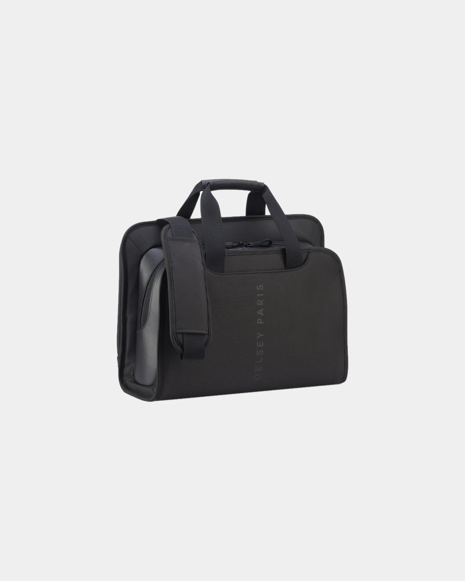 Custom recycled polyester satchel Delsey ARCHE - Black