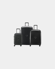 Custom recycled suitcase Delsey Belmont Plus set - Black