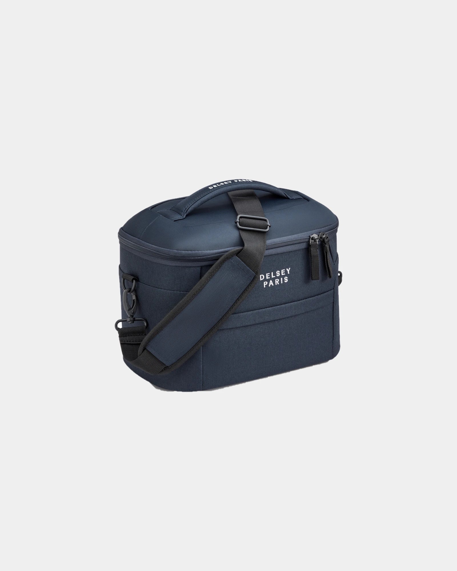 Custom recycled toiletry bag Delsey Brochant 3 - Navy