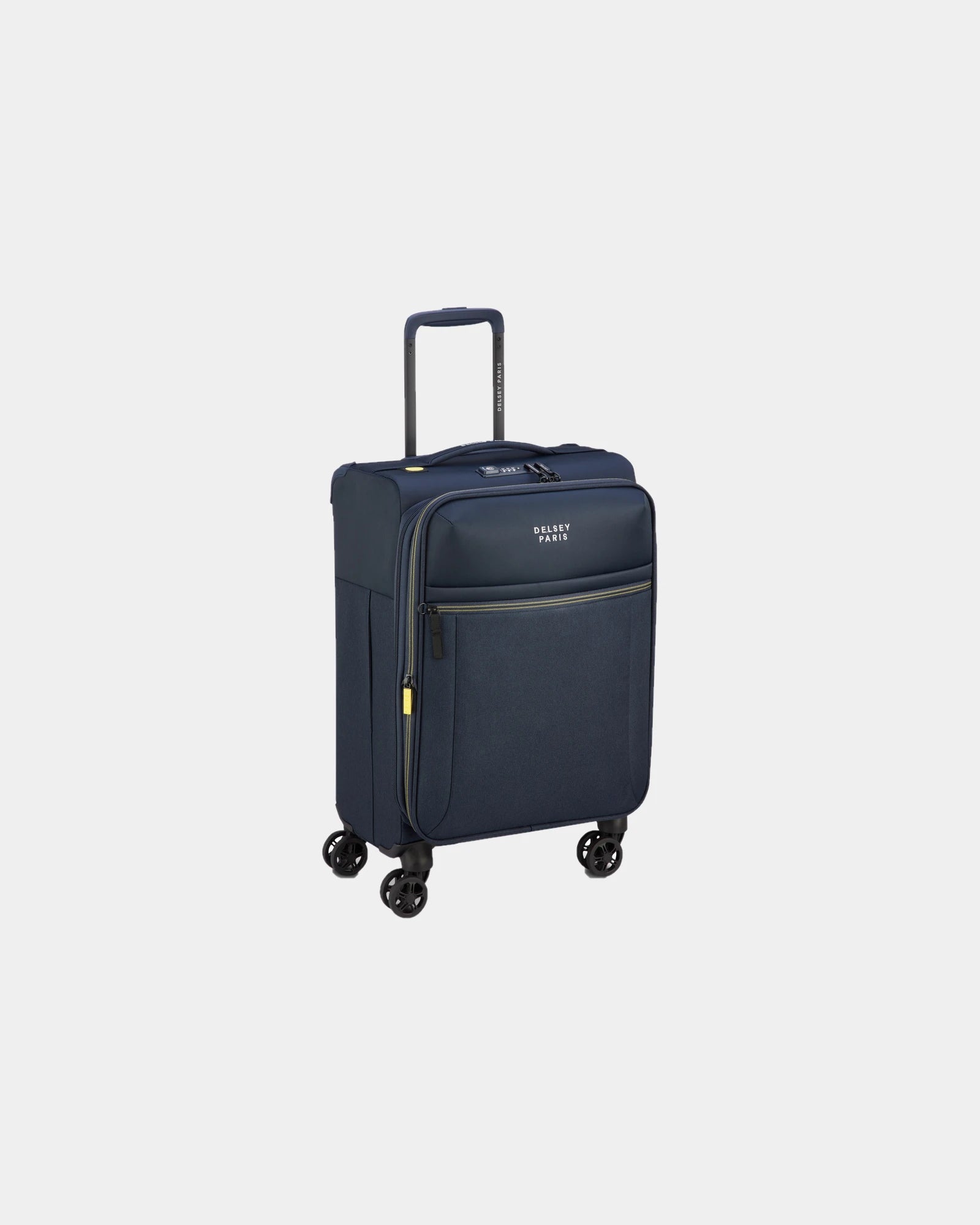 Custom recycled cabin suitcase Delsey Brochant 3 - Navy