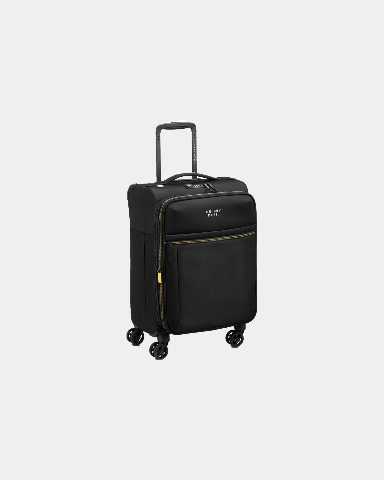 Custom recycled cabin suitcase Delsey Brochant 3 - Deep Black