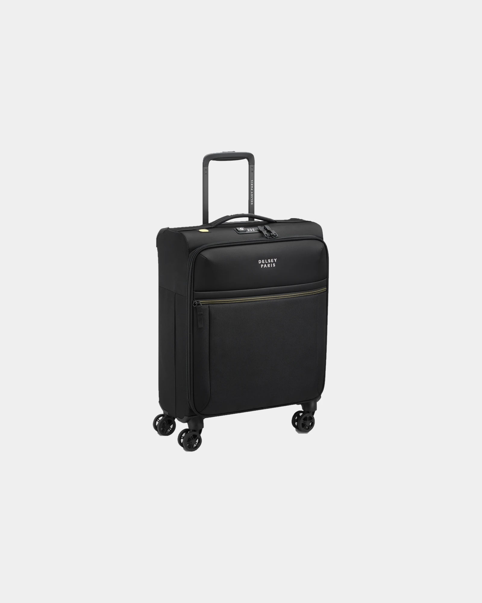 Custom recycled cabin trolley Delsey Brochant 3 - Deep Black