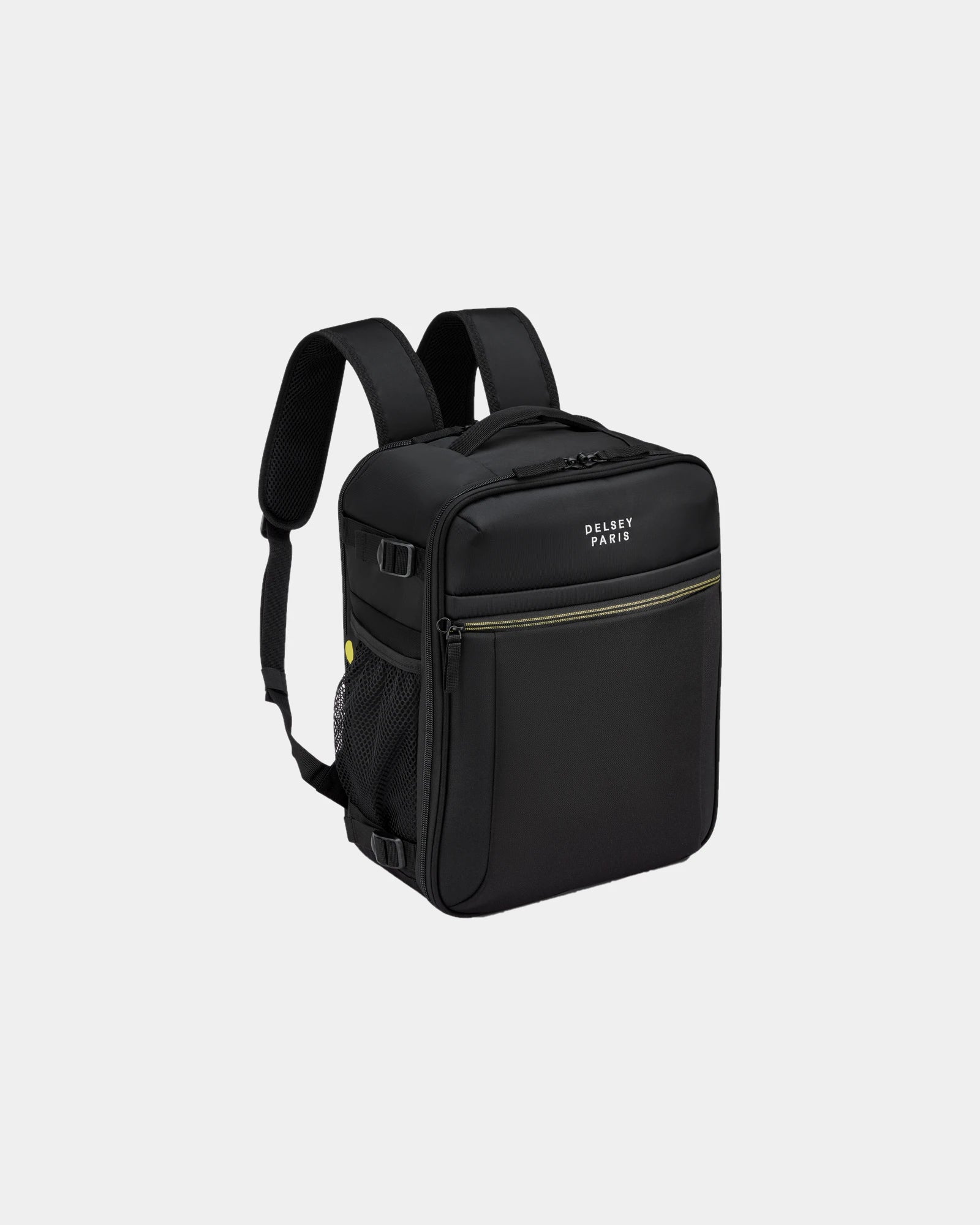 Custom recycled polyester backpack Delsey Brochant 3 - Deep Black