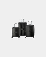 Custom polycarbonate luggage set Delsey Carrousel 2 - Black
