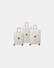 Custom polycarbonate luggage set Delsey Carrousel 2 - Off White