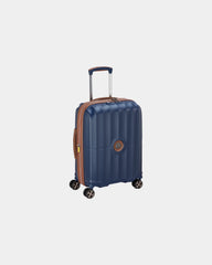 Custom polycarbonate cabin suitcase Delsey Carrousel 2 - Blue