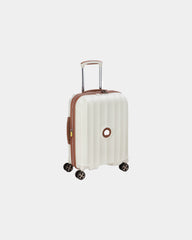 Custom polycarbonate cabin suitcase Delsey Carrousel 2 - Off White