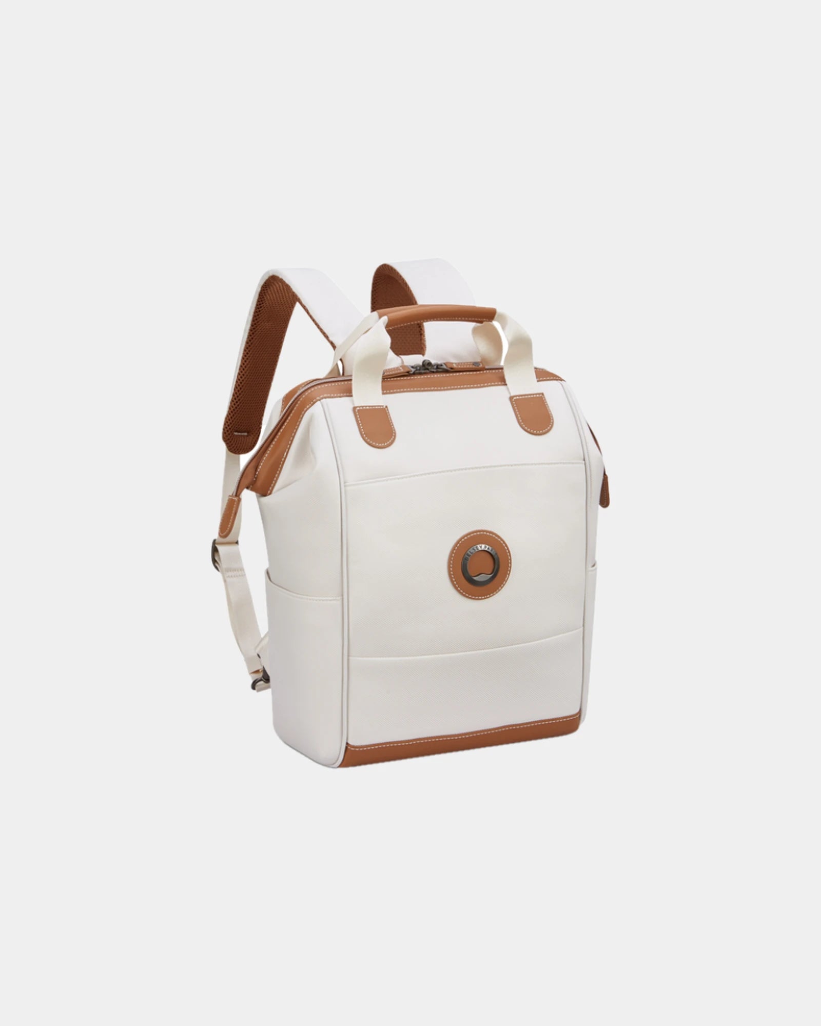 Custom recycled polyester backpack Delsey Chatelet Air 2.0 - Angora
