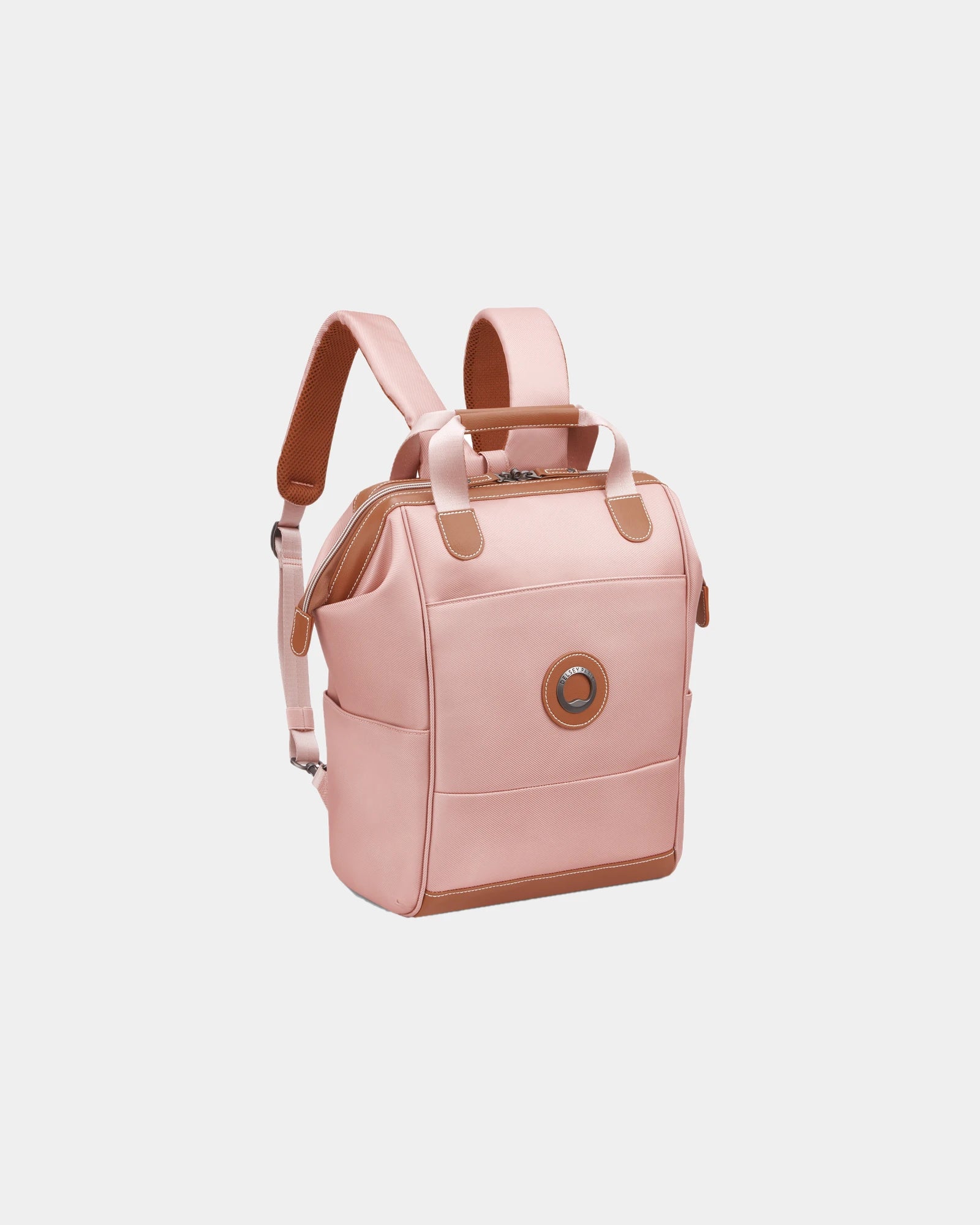 Custom recycled polyester backpack Delsey Chatelet Air 2.0 - Pink