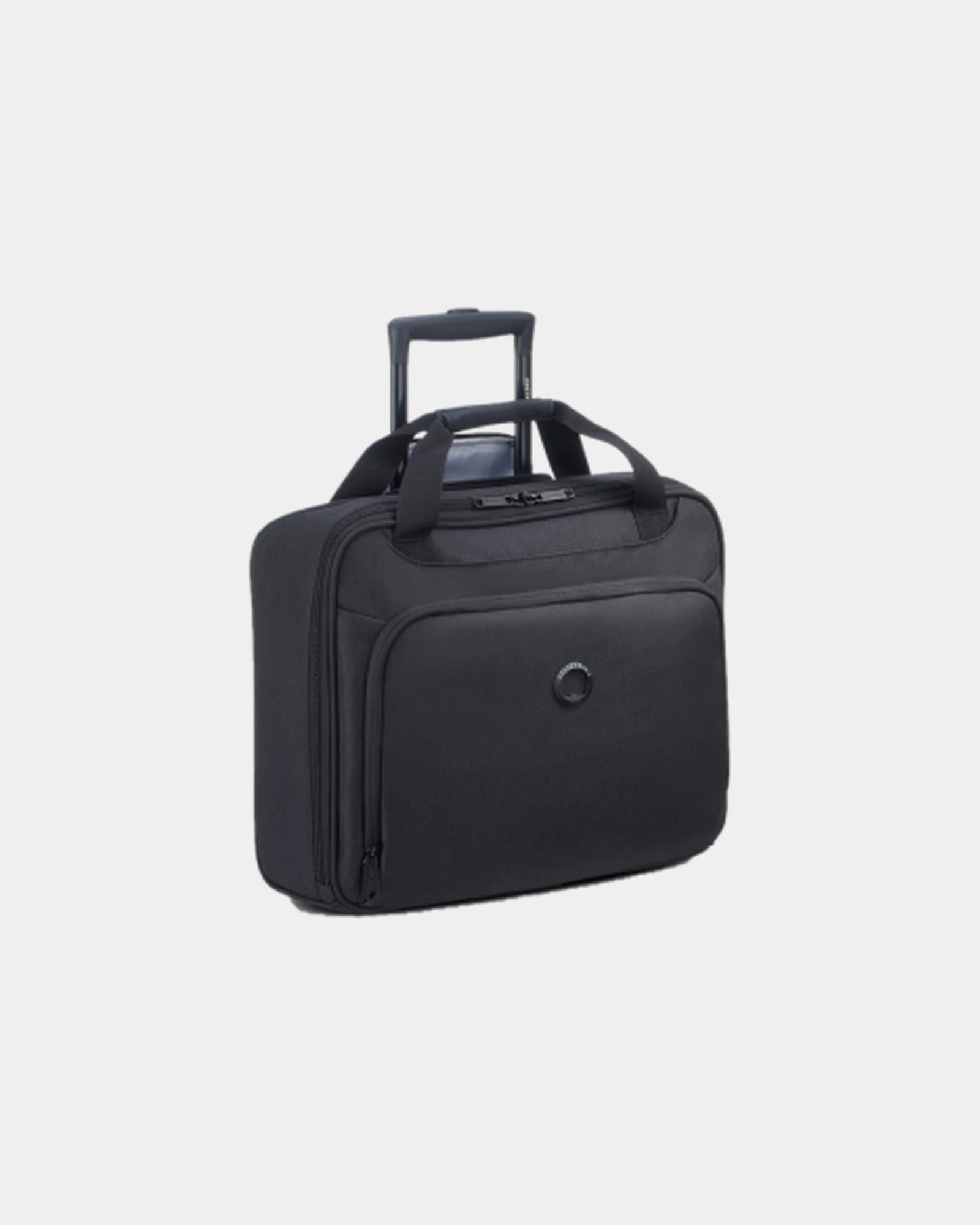 Custom promotional polyester cabin trolley Delsey Esplanade - Deep Black