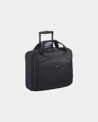 Custom promotional polyester cabin trolley Delsey Esplanade - Deep Black