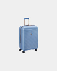 Custom ABS polycarbonate suitcase Delsey Freestyle - M - Sky Blue