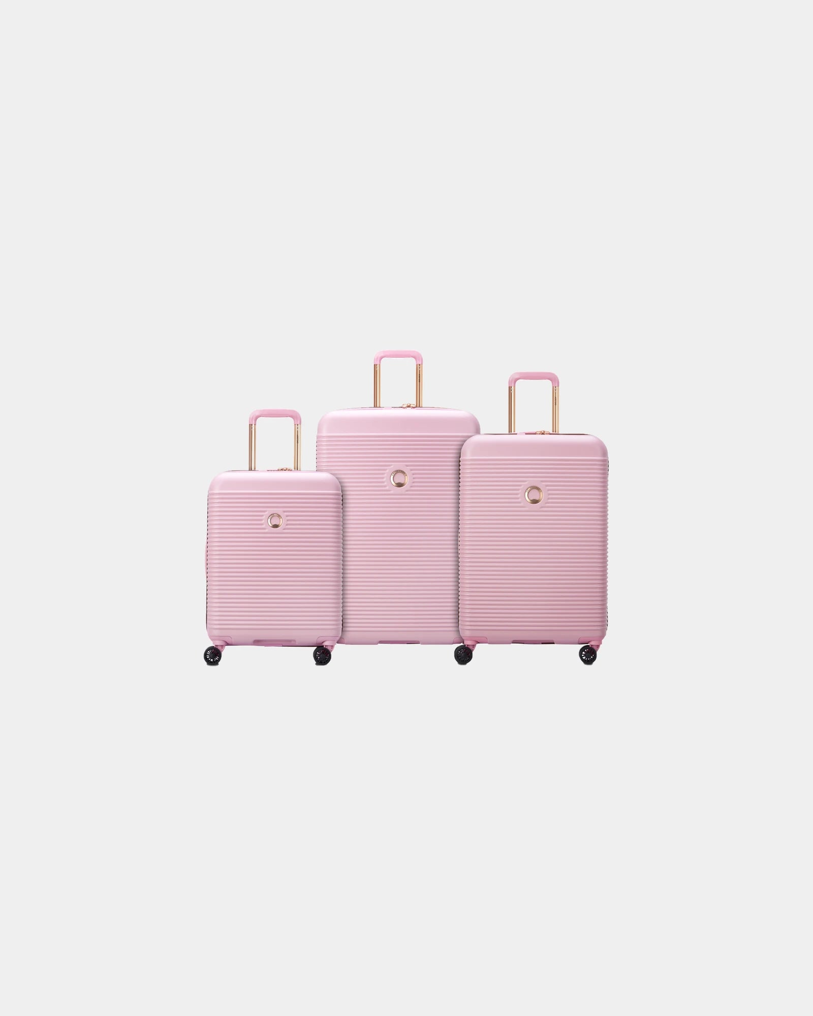 Custom ABS polycarbonate luggage set Delsey Freestyle - Peony
