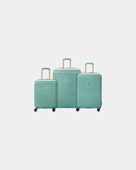 Custom ABS polycarbonate luggage set Delsey Freestyle - Almond