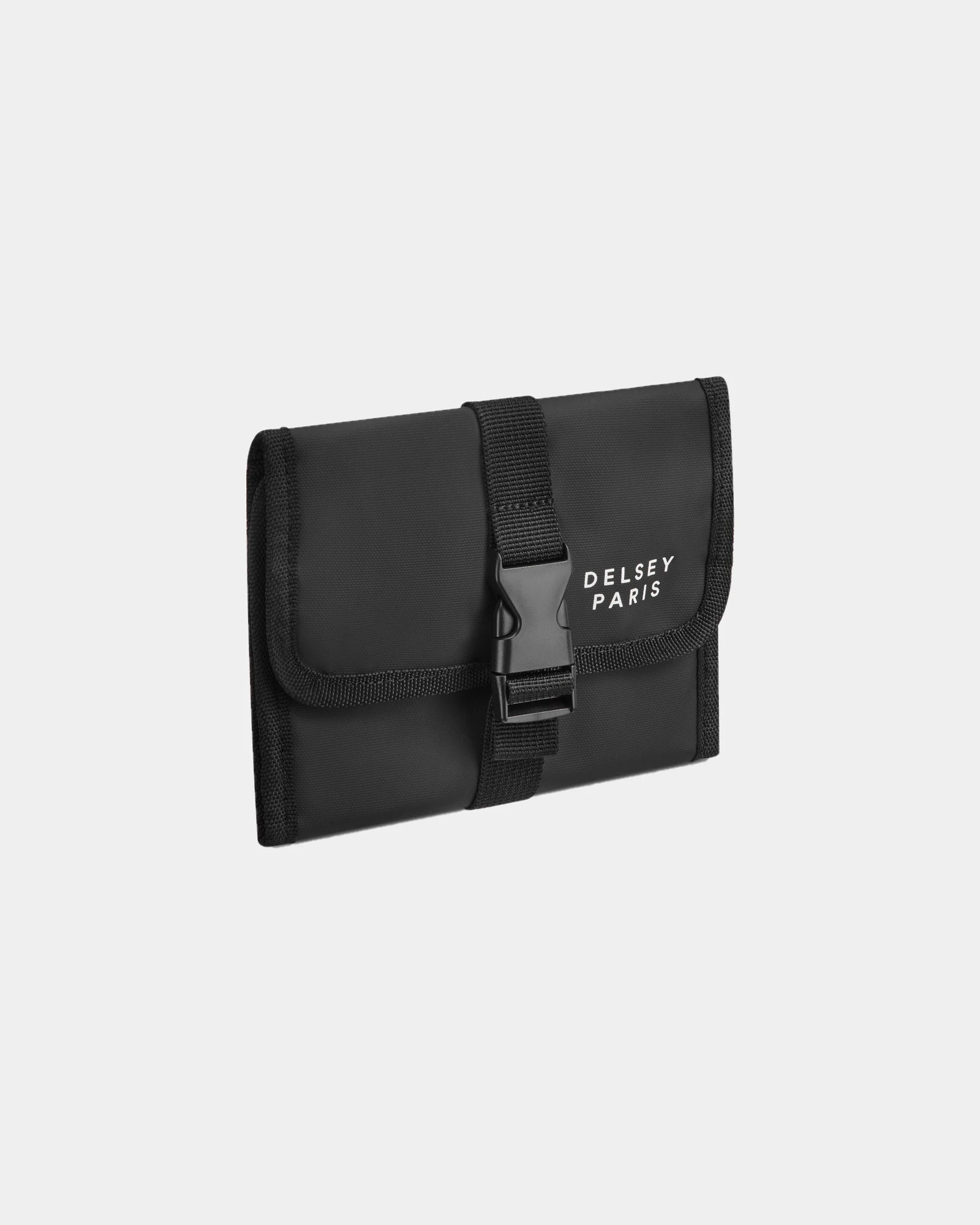 Custom recycled toiletry bag Delsey Maubert 2.0 - Black