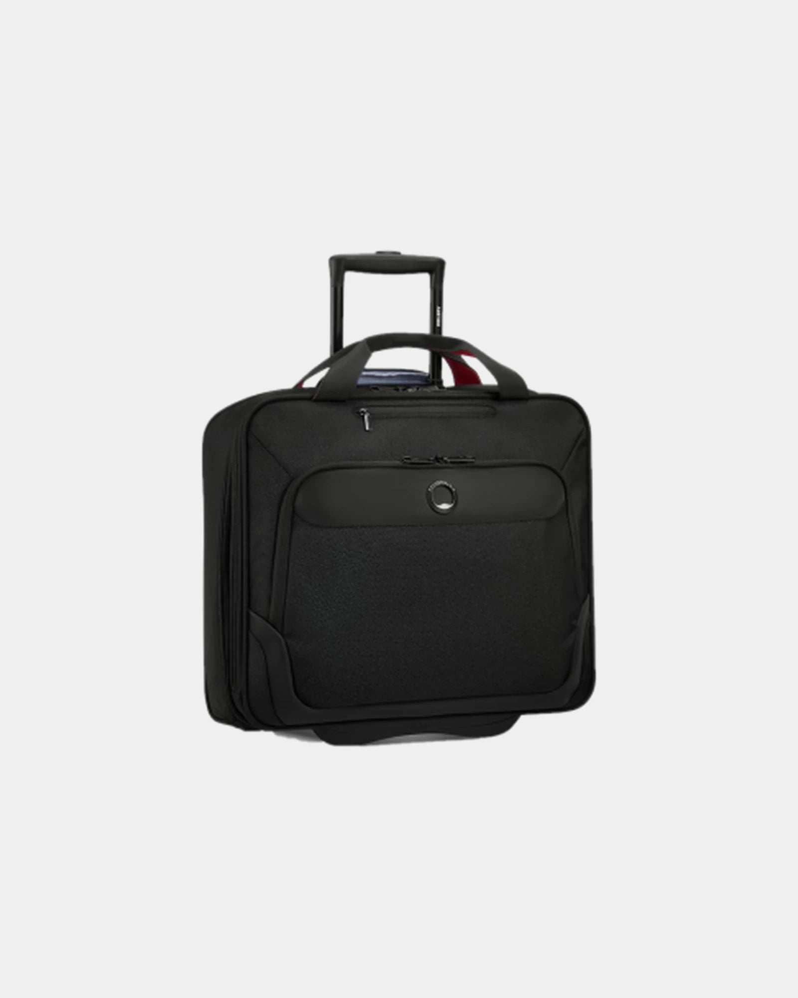 Custom polyester cabin trolley Delsey Parvis Plus - Black