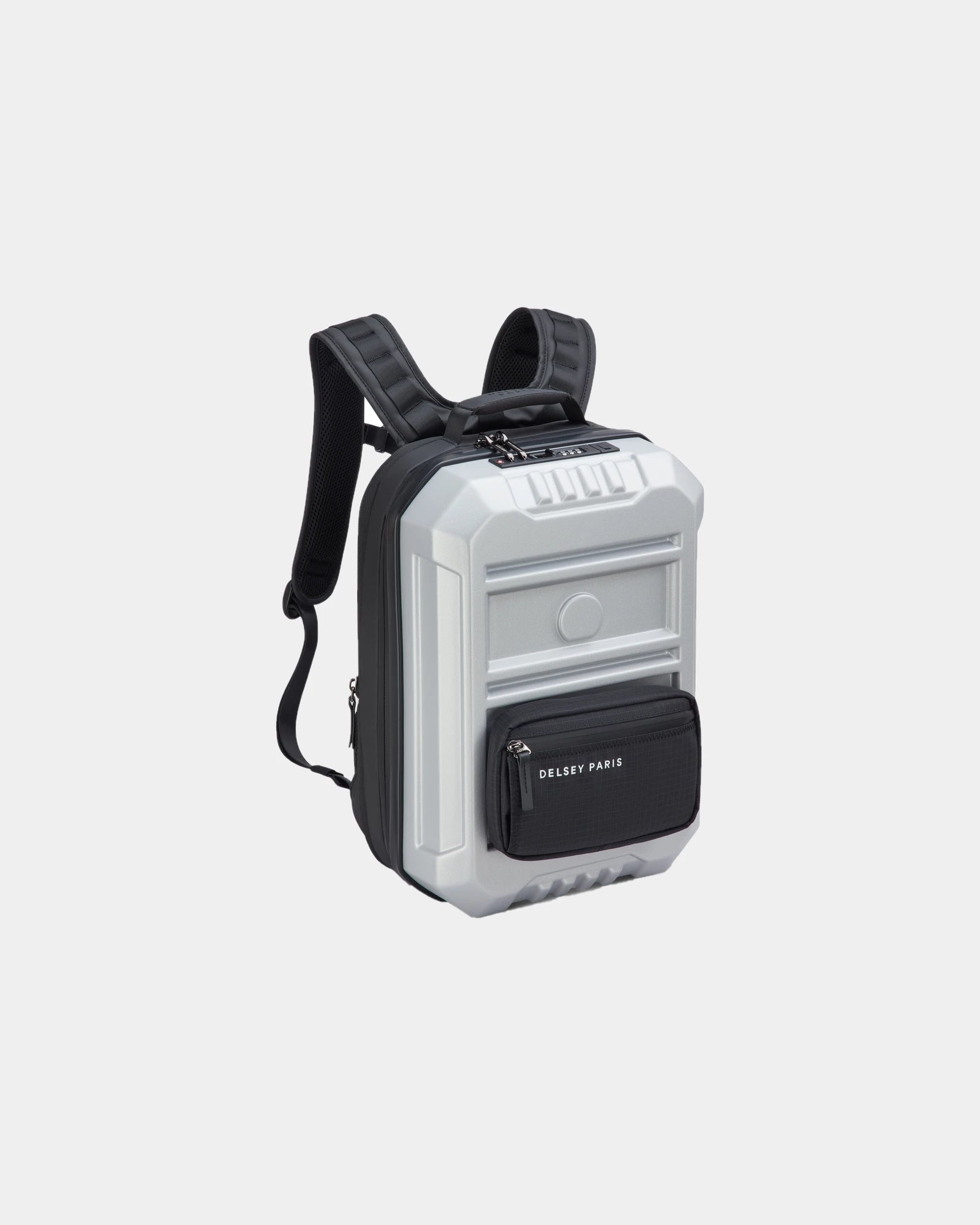 Custom polycarbonate Delsey Rempart 2.0 backpack - Silver