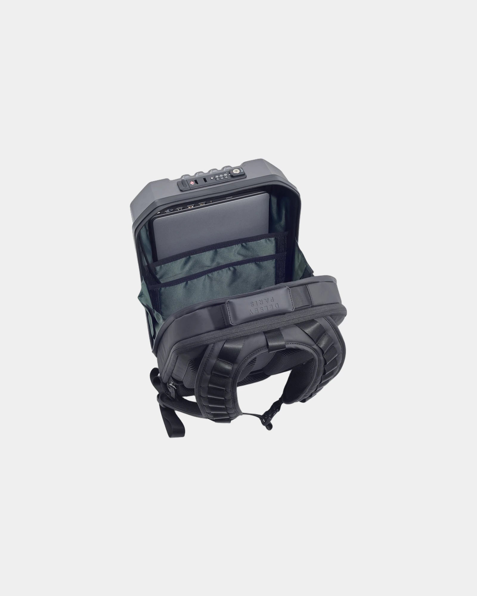 Custom polycarbonate backpack Delsey Rempart - 6