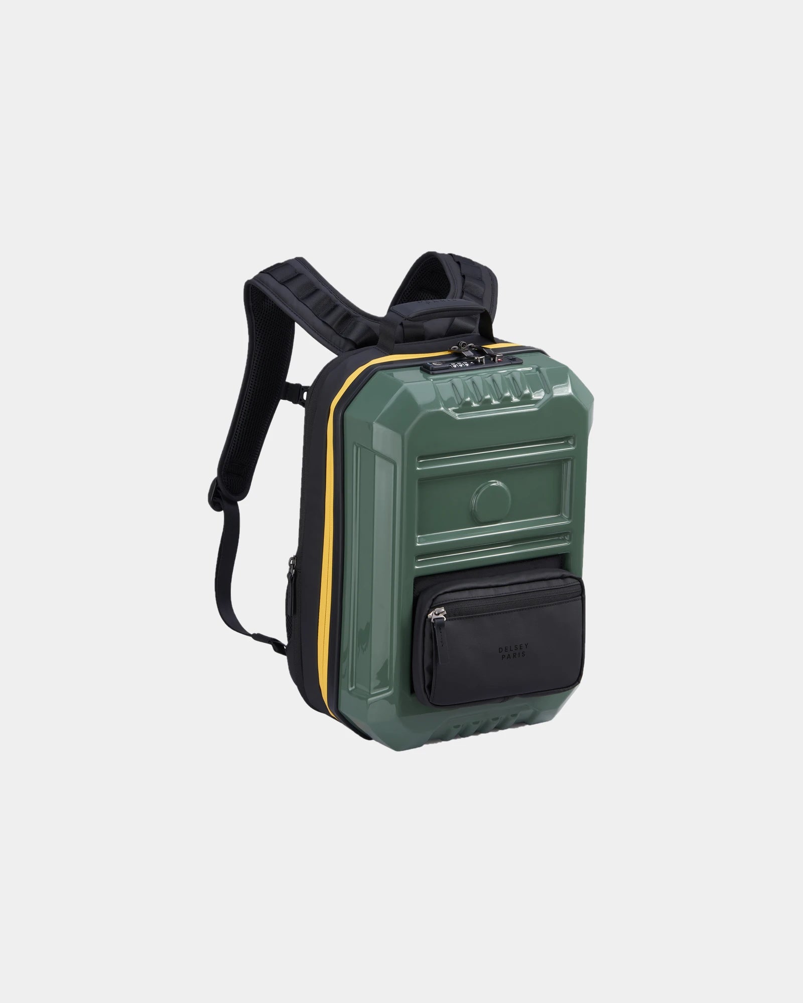Custom polycarbonate backpack Delsey Rempart - Army
