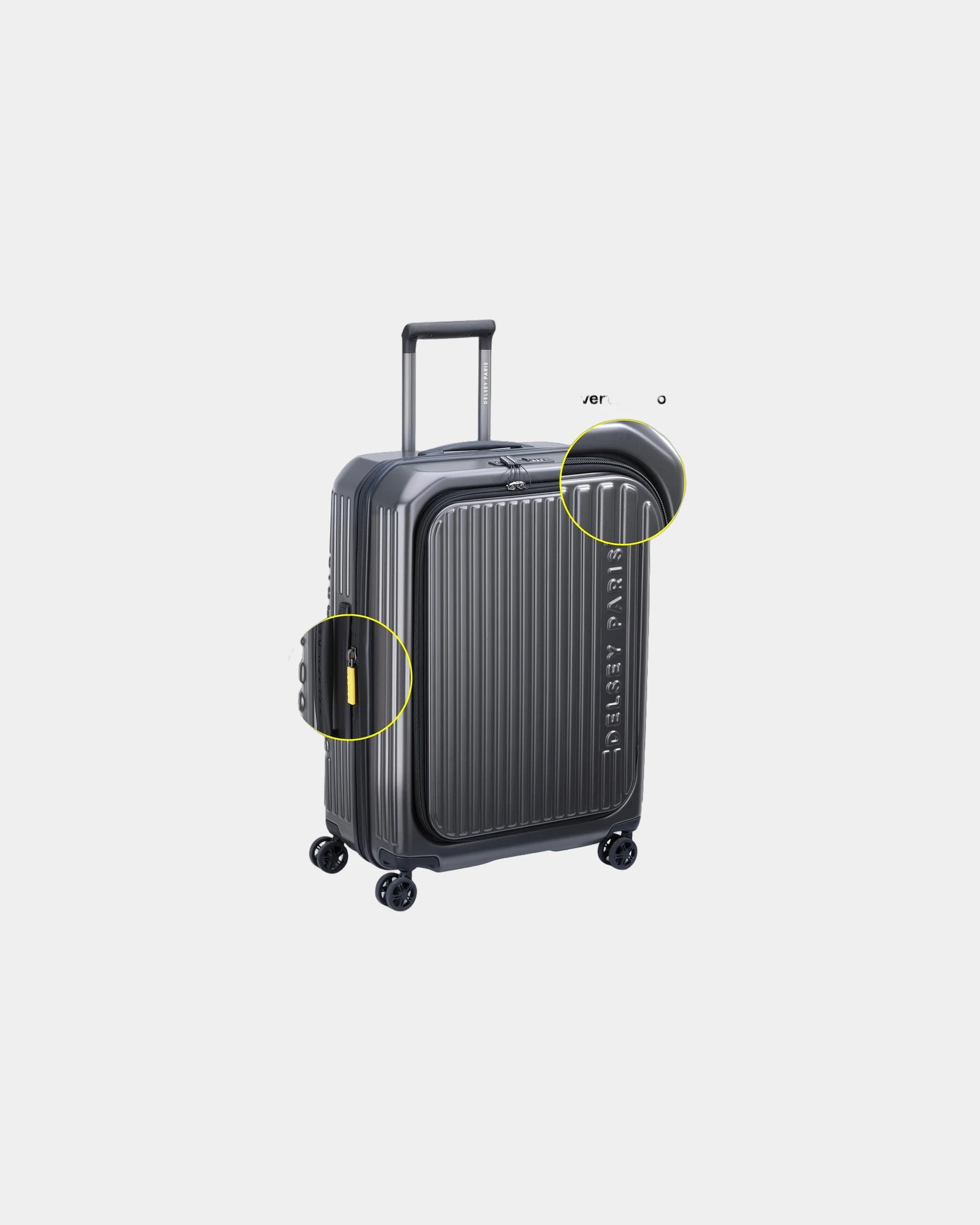 Custom polycarbonate cabin suitcase Delsey SECURITIME ZIP - 21