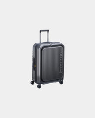 Custom polycarbonate cabin suitcase Delsey SECURITIME ZIP - Anthracite