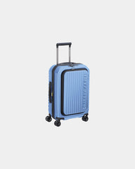 Custom polycarbonate cabin suitcase Delsey SECURITIME ZIP - Lavender Bleu