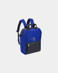Custom recycled polyurethane backpack Delsey Turenne Soft - Electric Blue