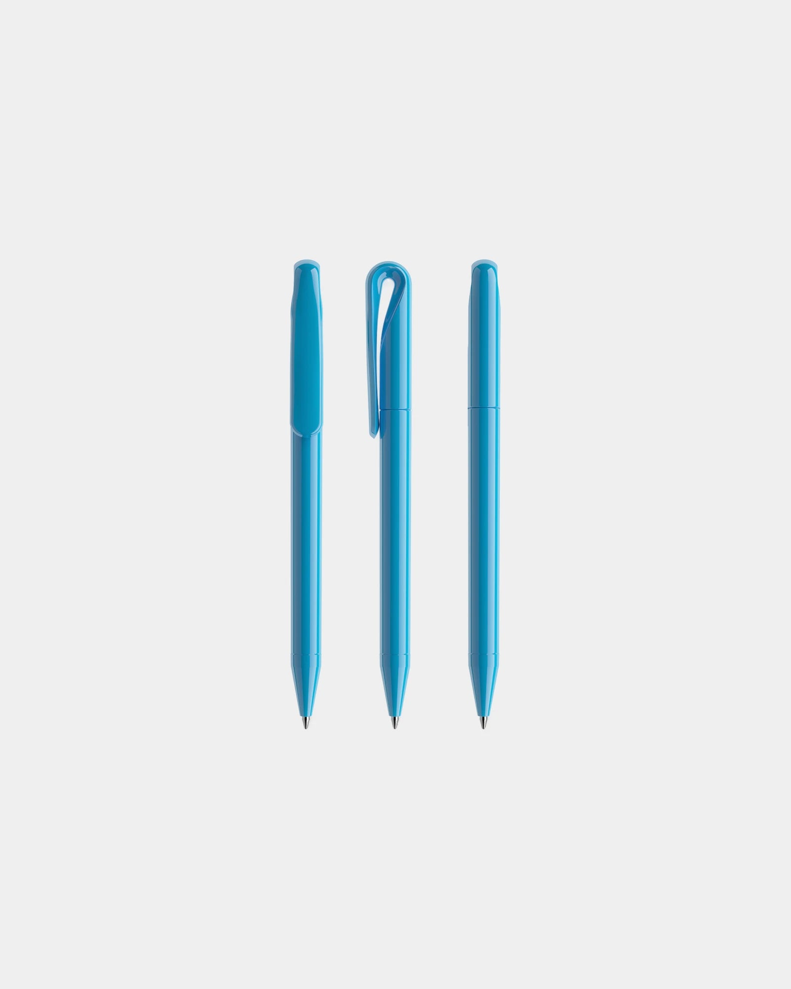 Custom eco-friendly Prodir writing instruments - Cyan Blue Polished