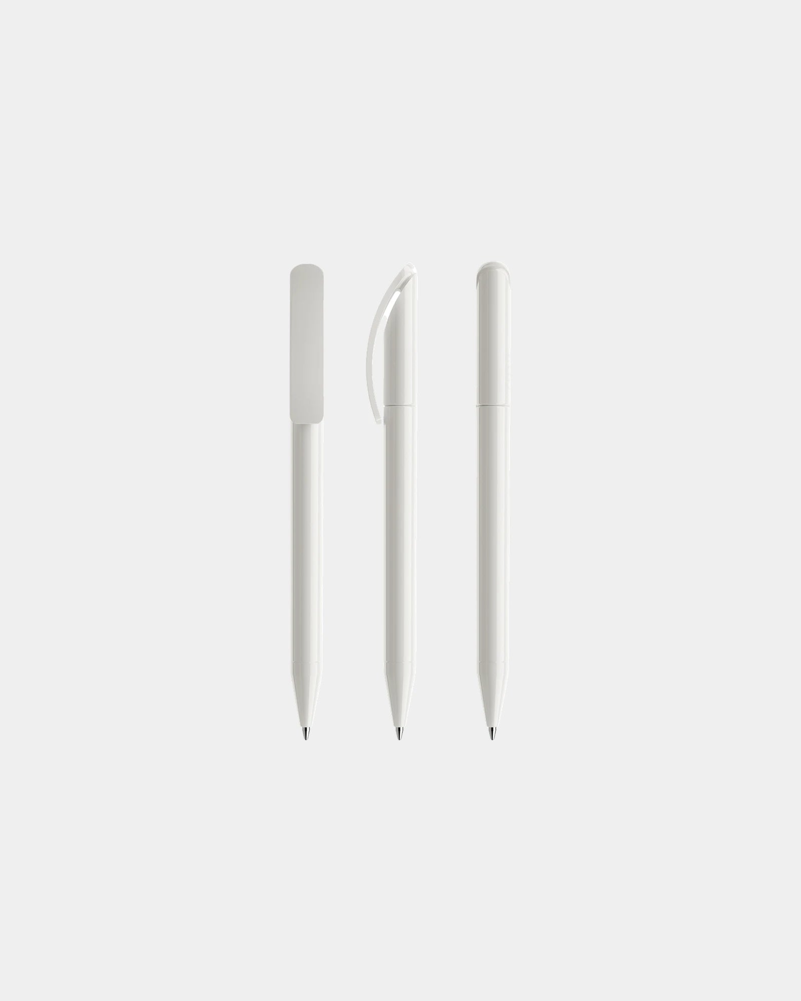 Custom eco-friendly Prodir writing instrument - White Polished