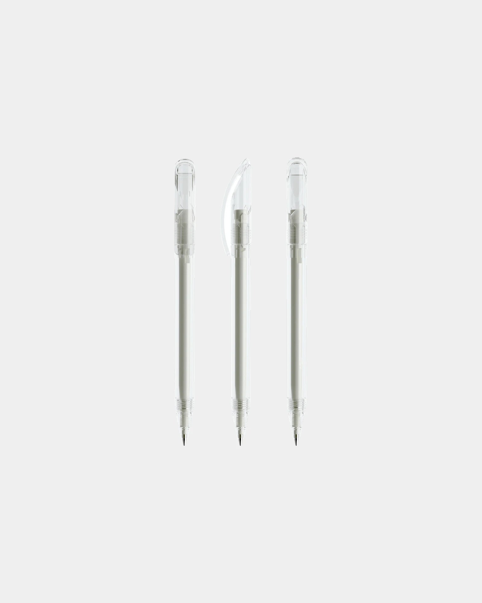 Custom eco-friendly Prodir DS3TTT transparent pen - Clear Transparent