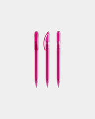 Custom eco-friendly Prodir DS3TTT transparent pen - Pink Transparent