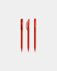 Custom eco-friendly Prodir DS3TTT transparent pen - Red Transparent