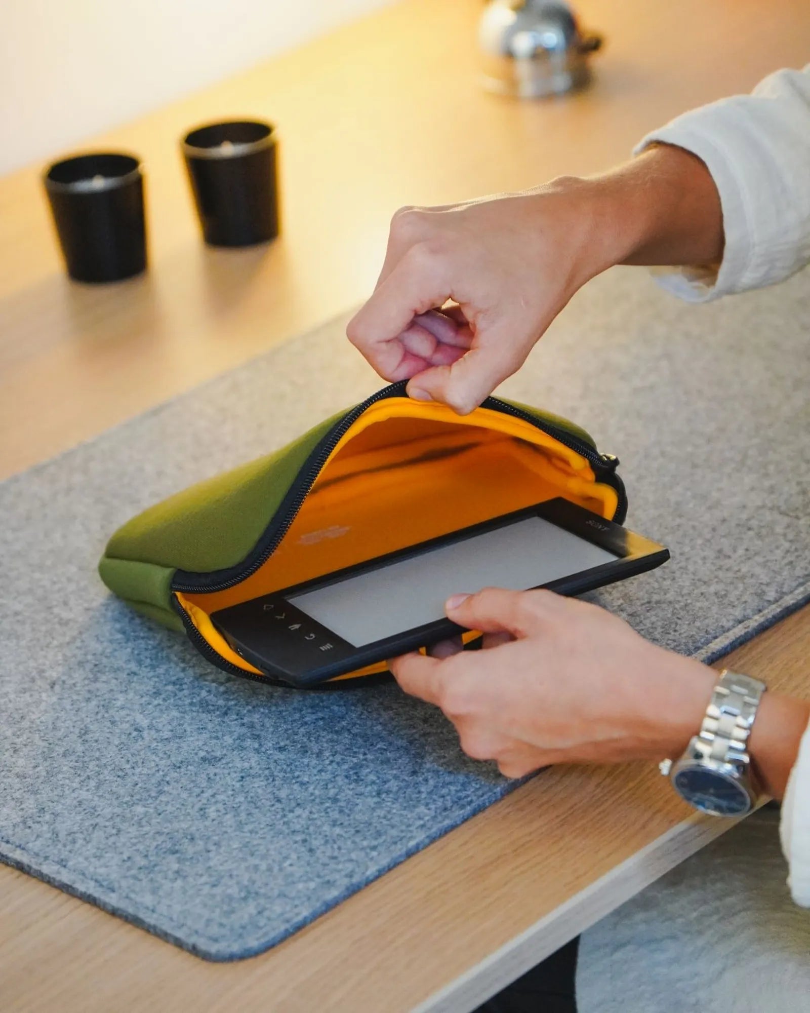 Custom recycled polyamide laptop case Ekomodo Apar 13"