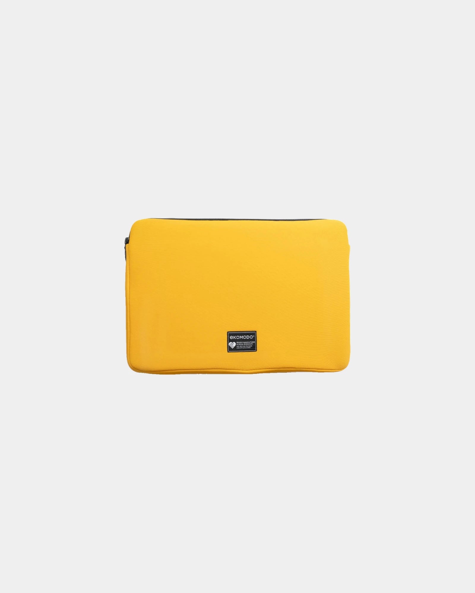 Custom recycled polyamide laptop case Ekomodo Apar 13" - Yellow