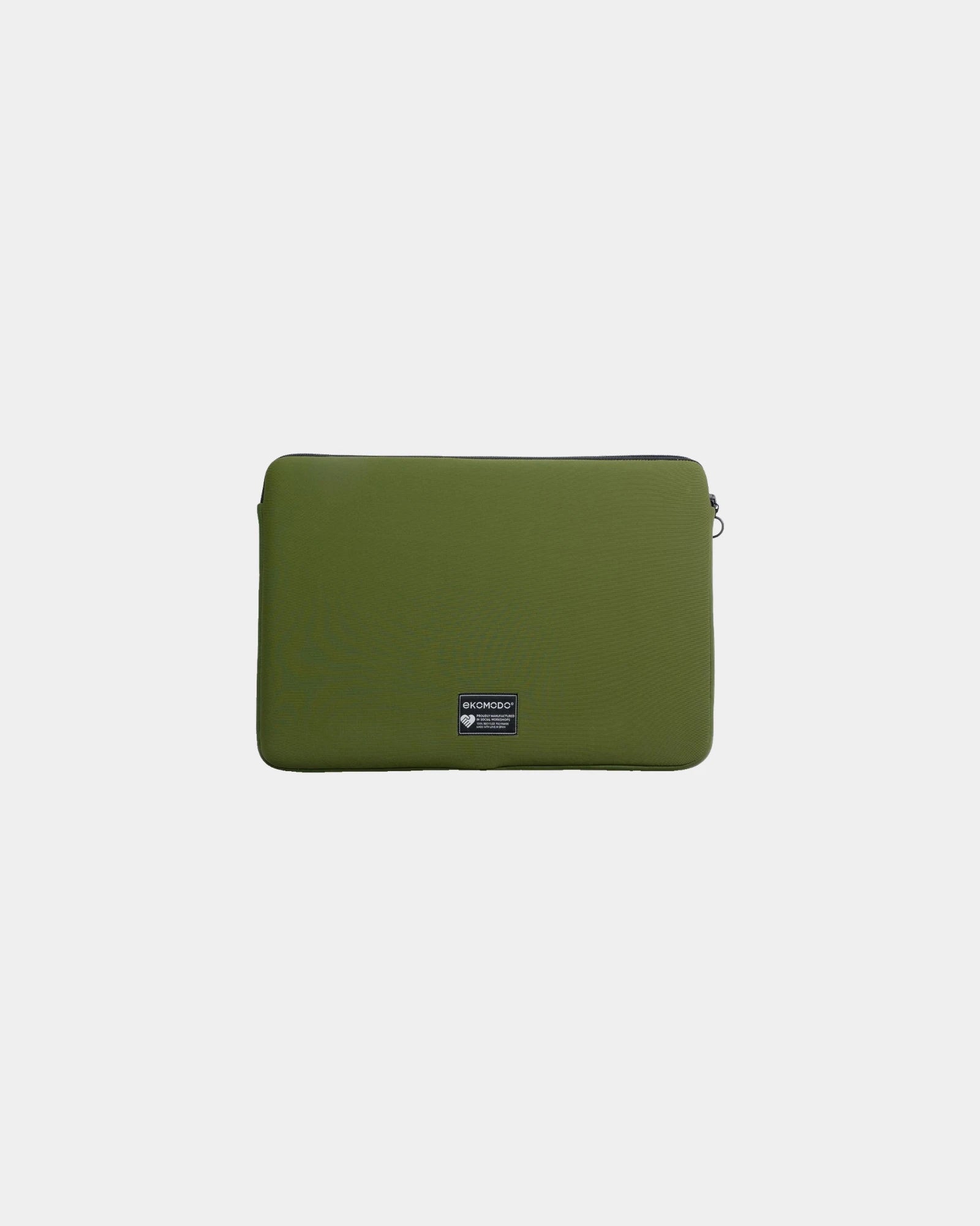 Custom recycled polyamide laptop case Ekomodo Apar 13" - Green