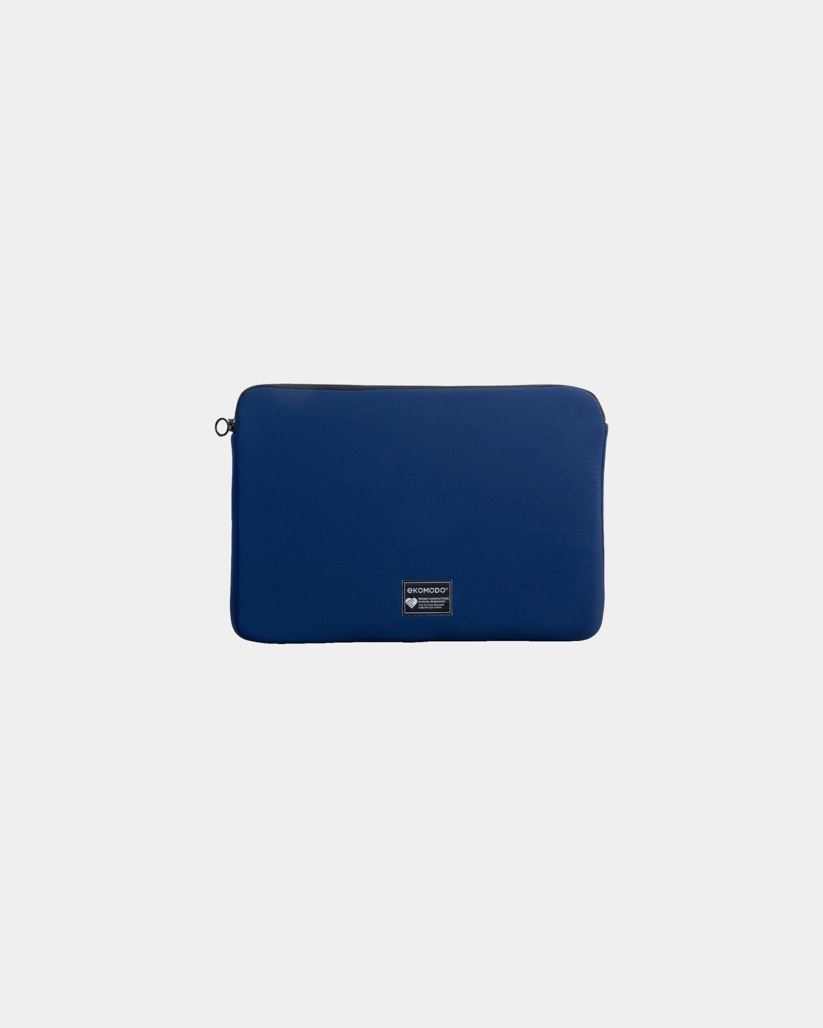 Custom recycled polyamide laptop case Ekomodo Apar 13" - Navy