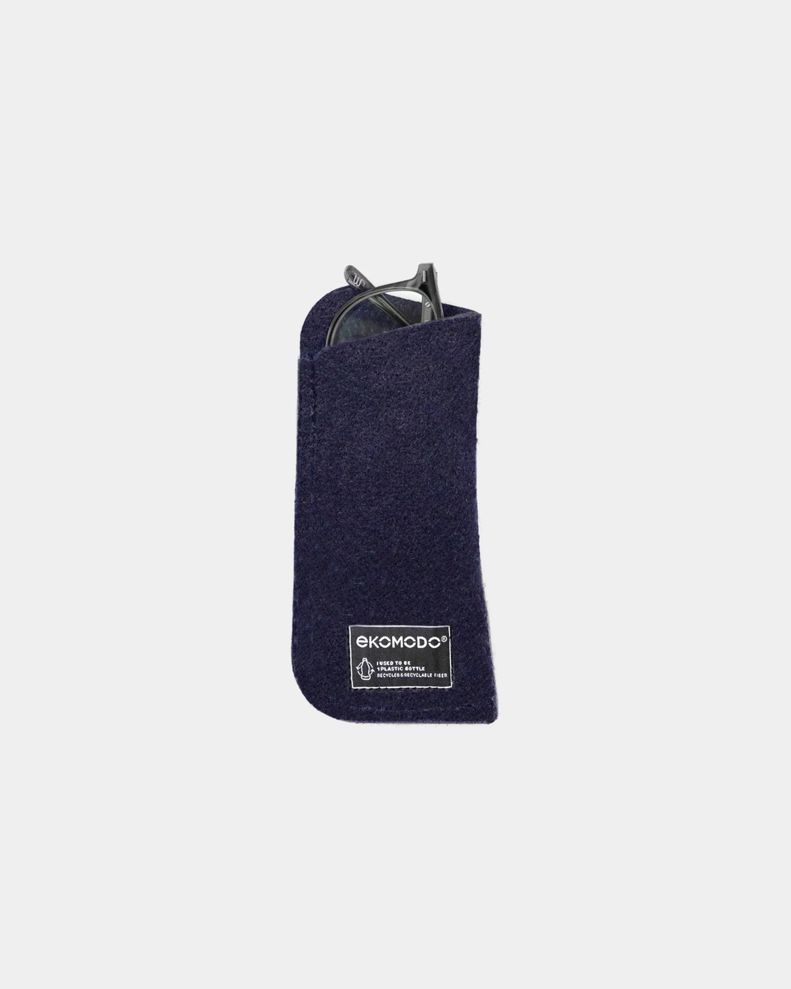 Custom recycled PET eyewear case Ekomodo Begi - Navy