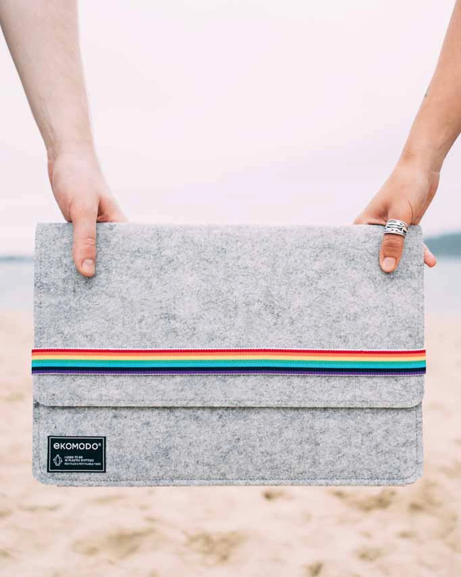 Custom recycled polyester laptop case Ekomodo Hazi