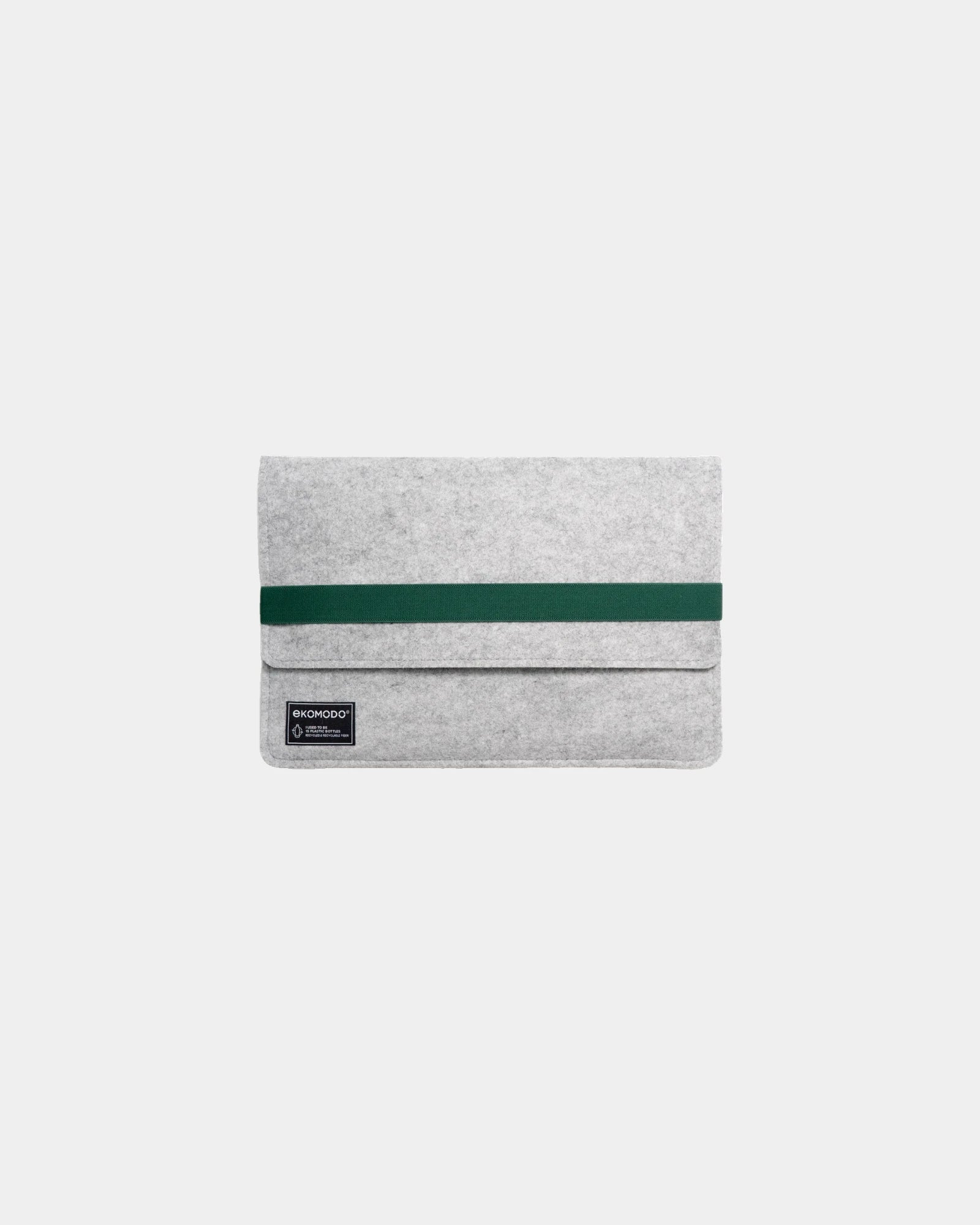 Custom recycled polyester laptop case Ekomodo Hazi - Dark Green
