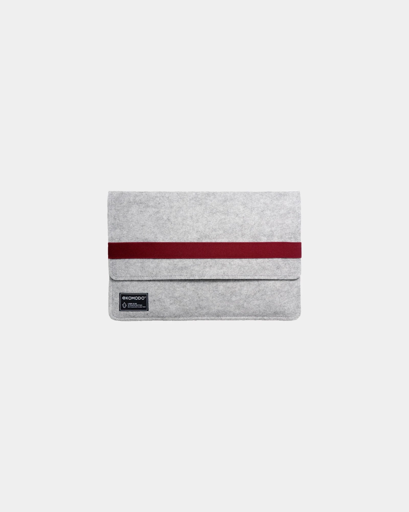 Custom recycled polyester laptop case Ekomodo Hazi - Garnet
