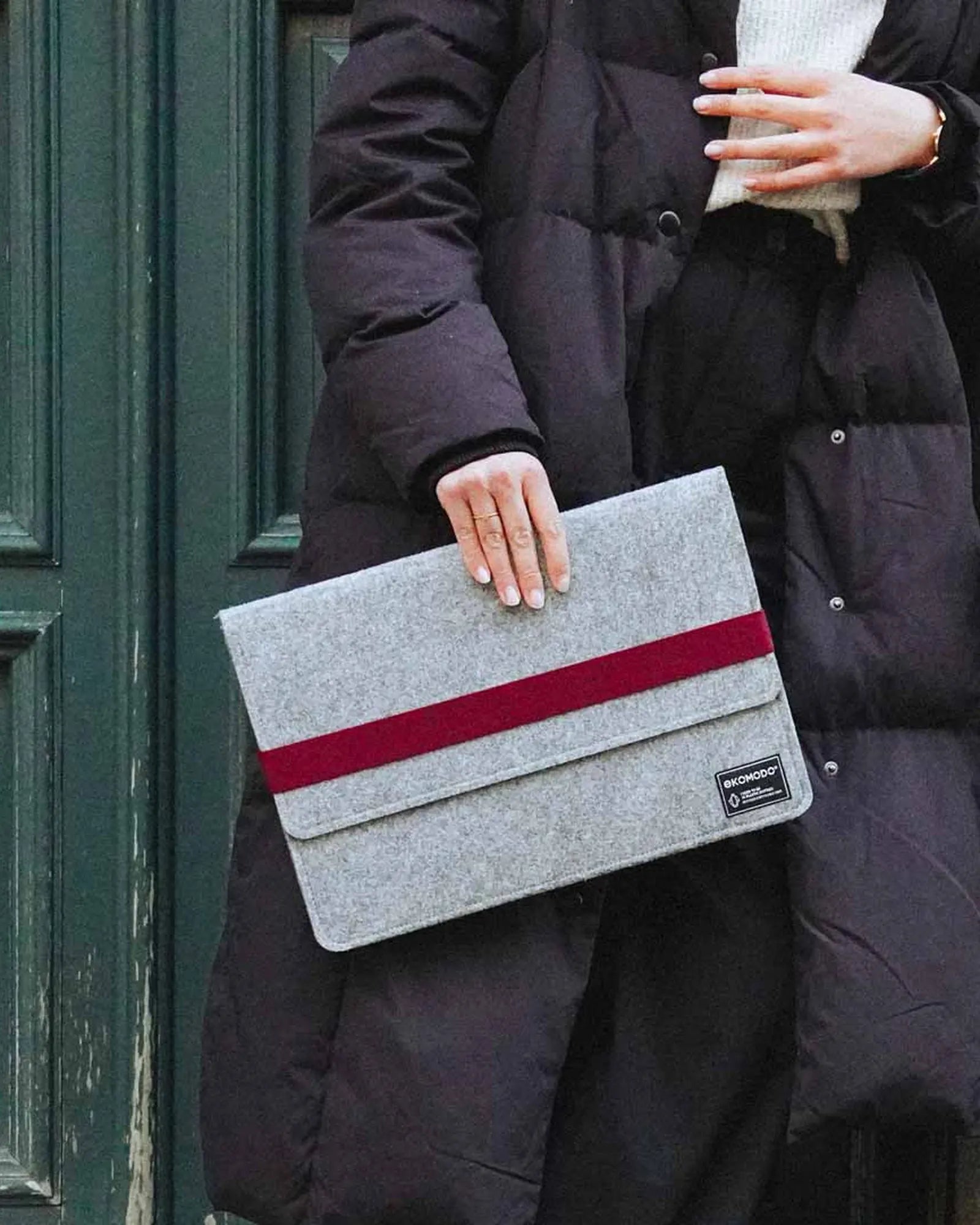 Custom recycled polyester laptop case Ekomodo Hazi