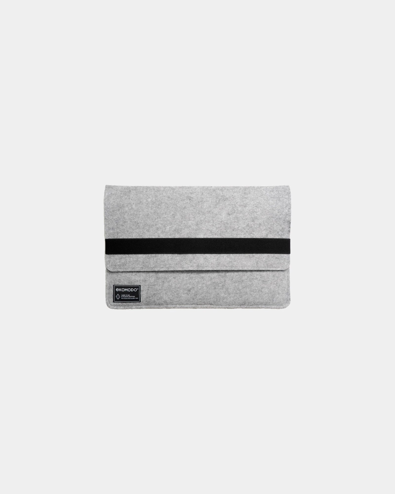Custom recycled polyester laptop case Ekomodo Hazi - Black