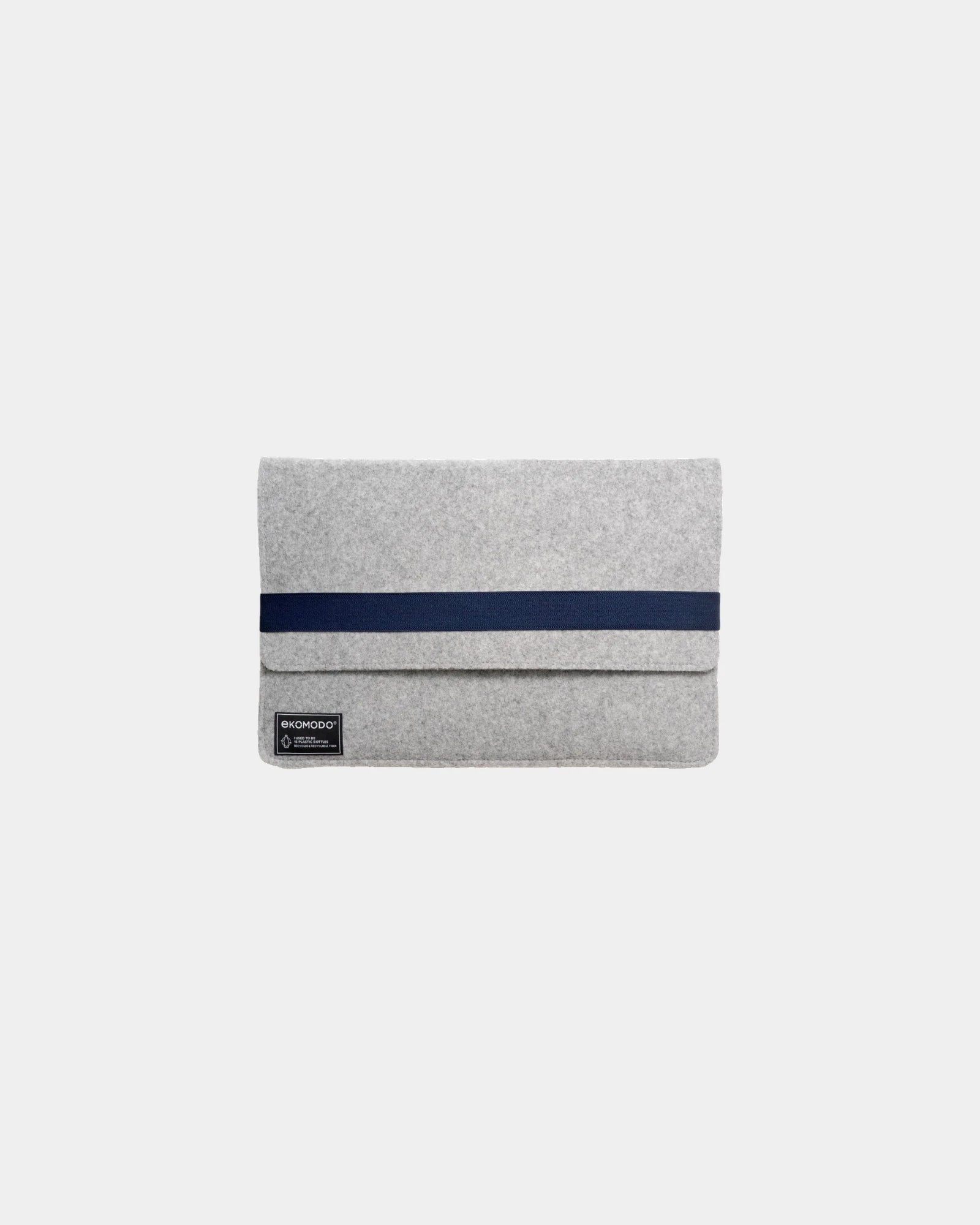 Custom recycled polyester laptop case Ekomodo Hazi - Navy