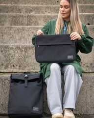 Custom recycled polyester laptop sleeve Ekomodo Lehor 13" - 5